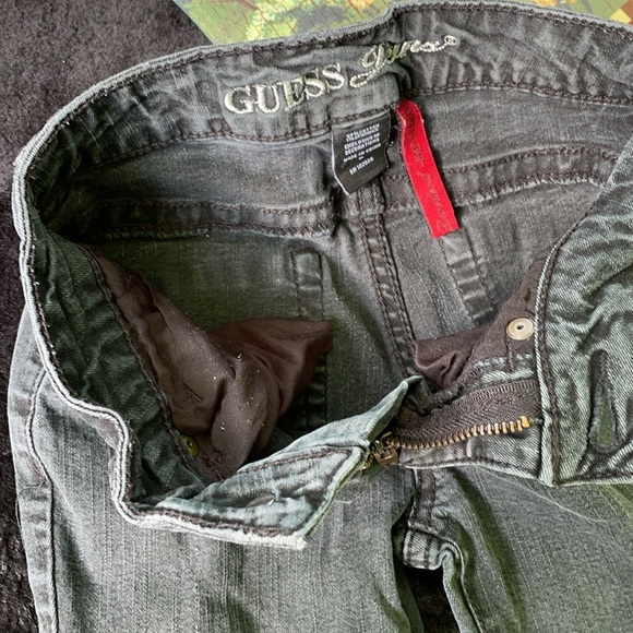 Guess Jeans Daredevil Skinny Leg Black Charcoal Gray Denim 7 Boys - Picture 15 of 16